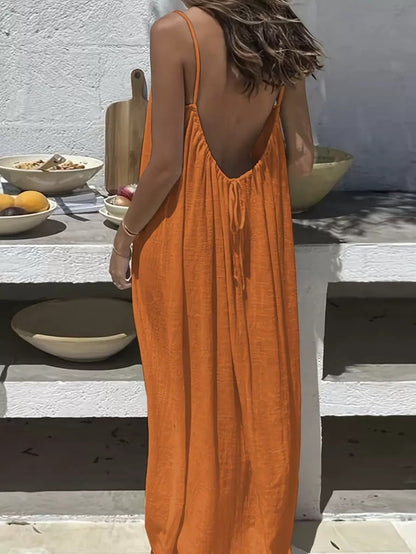 Backless Silhouette Cami Dress