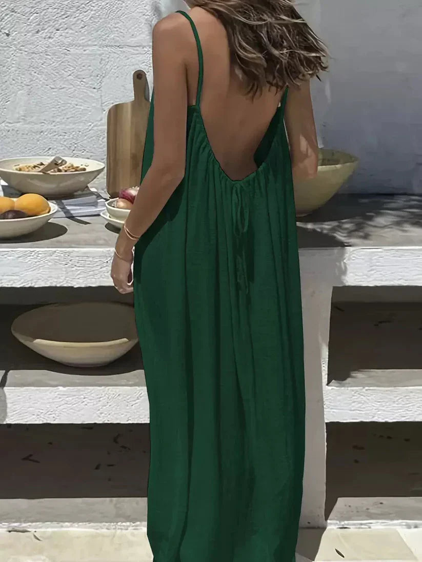 Backless Silhouette Cami Dress