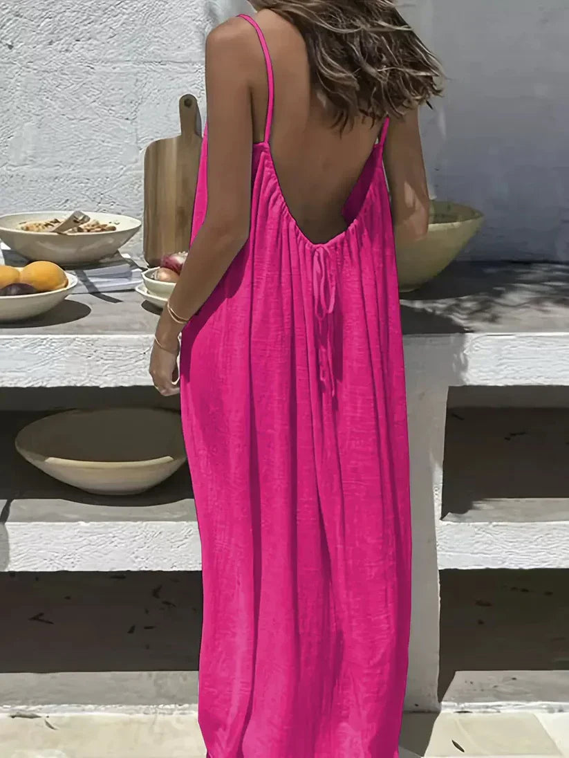 Backless Silhouette Cami Dress