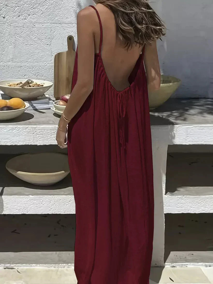 Backless Silhouette Cami Dress